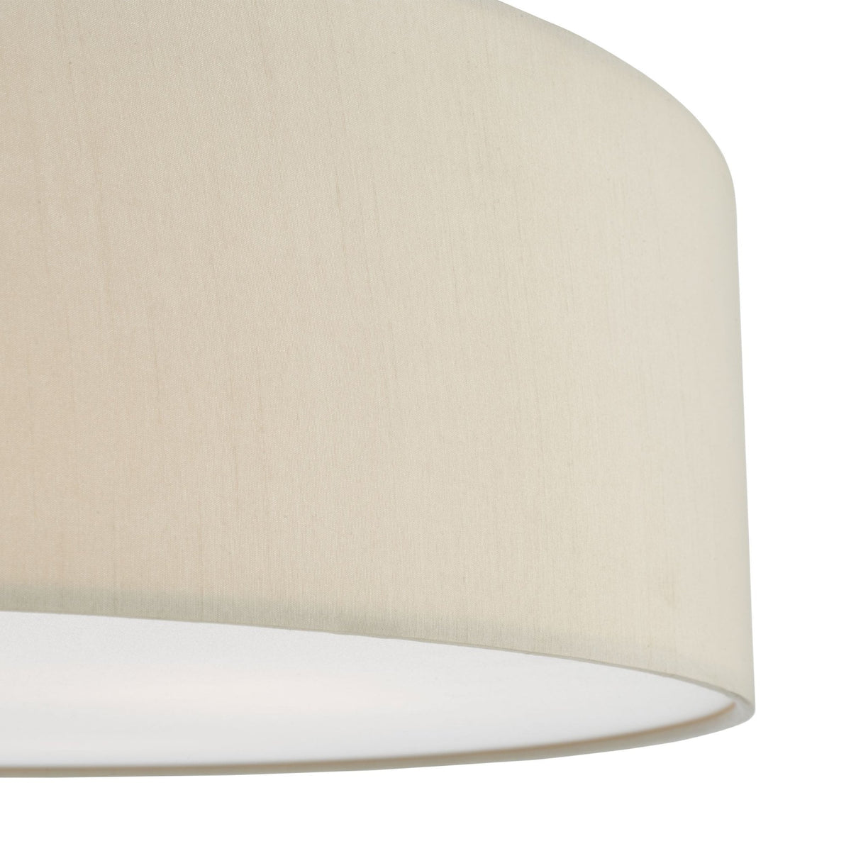 Cierro Medium Semi-Flush Ceiling Light In Taupe With Frosted Diffuser