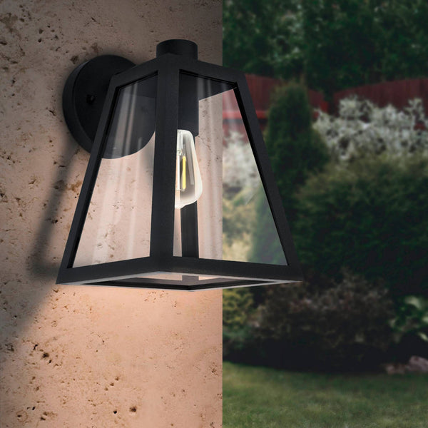 Mirandola IP44 Exterior Wall Light in Black