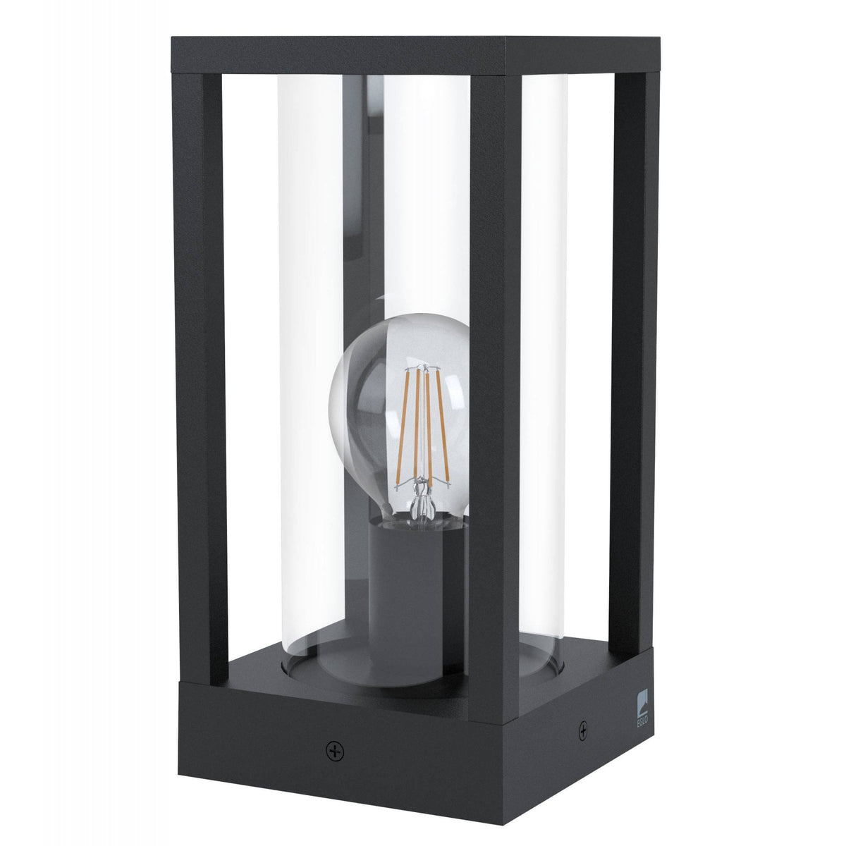 Cascinetta IP54 Exterior Pedestal Light in Black