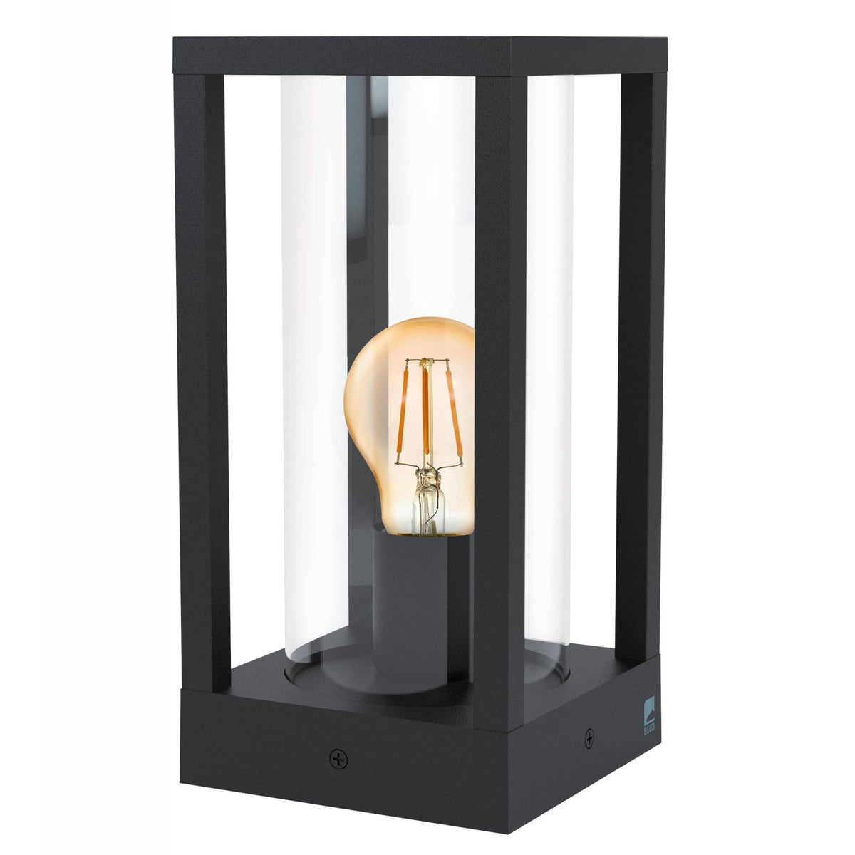 Cascinetta IP54 Exterior Pedestal Light in Black