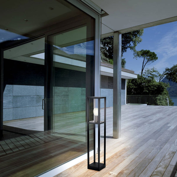 Cascinetta IP54 Exterior Floor Light in Black