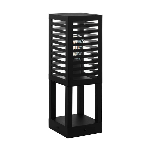 Alamonte 3 IP44 Pedestal Light in Black