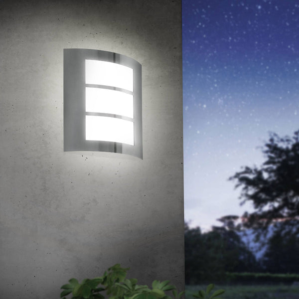 City Outdoor IP44 Stainless Steel Wall Light