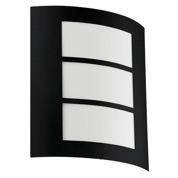 City IP44 Exterior Wall Light in Black