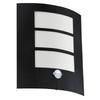 City IP44 Exterior PIR Wall Light in Black
