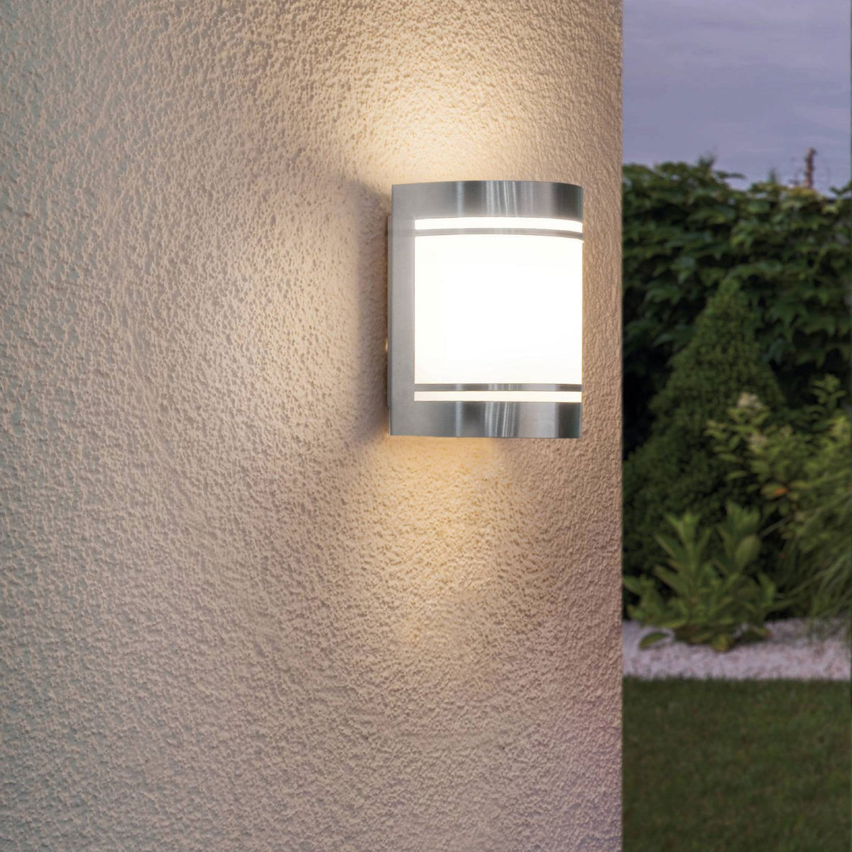 Cerno Outdoor IP44 Stainless Steel Wall Light