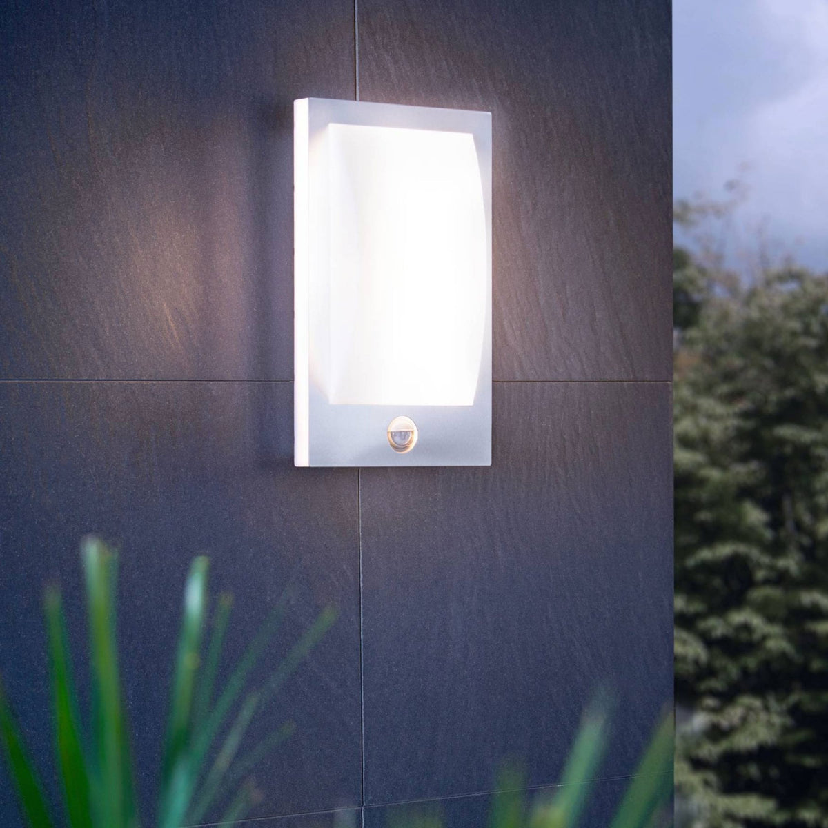 Verres LED IP44 Outdoor PIR Wall Light in Stainless Steel