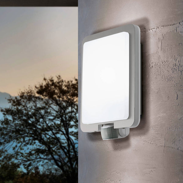 Mussotto Exterior PIR Wall Light in Stainless Steel
