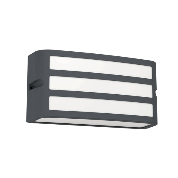 Camarda Slatted IP54 Exterior Wall Light in Anthracite
