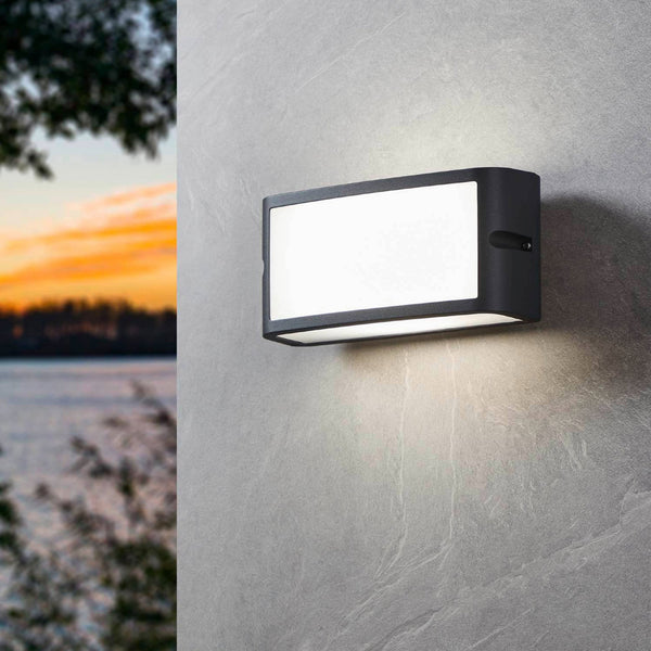 Camarda LED IP54 Exterior Wall Light in Anthracite