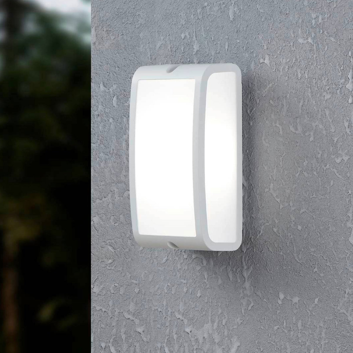 Camarda LED IP54 Exterior Wall Light in White
