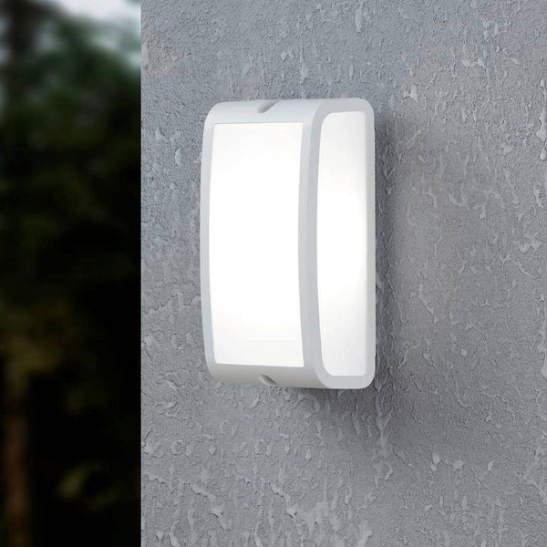 Camarda LED IP54 Exterior Wall Light in White