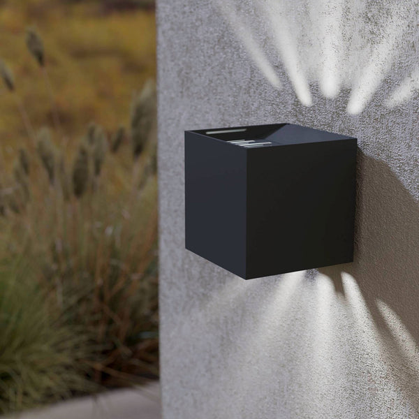 Calpino 2 LED IP54 Exterior Wall Light in Anthracite