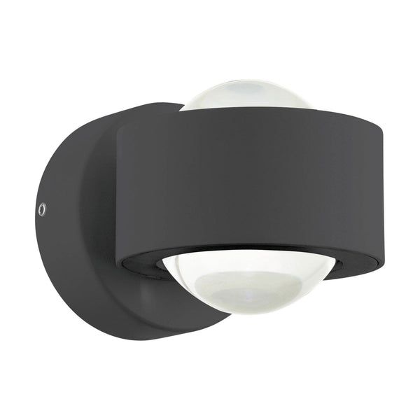 Treviolo IP44 Exterior LED Wall Light in Anthracite