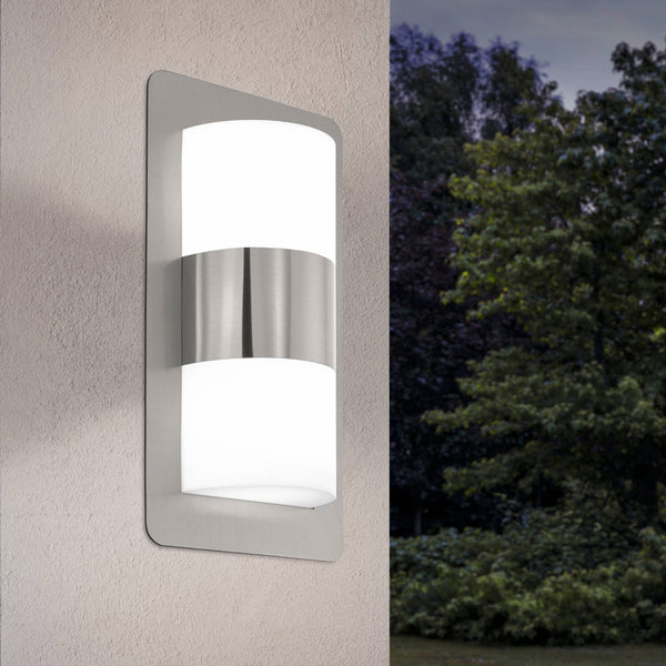 Cistierna IP44 Exterior Wall Light in Stainless Steel