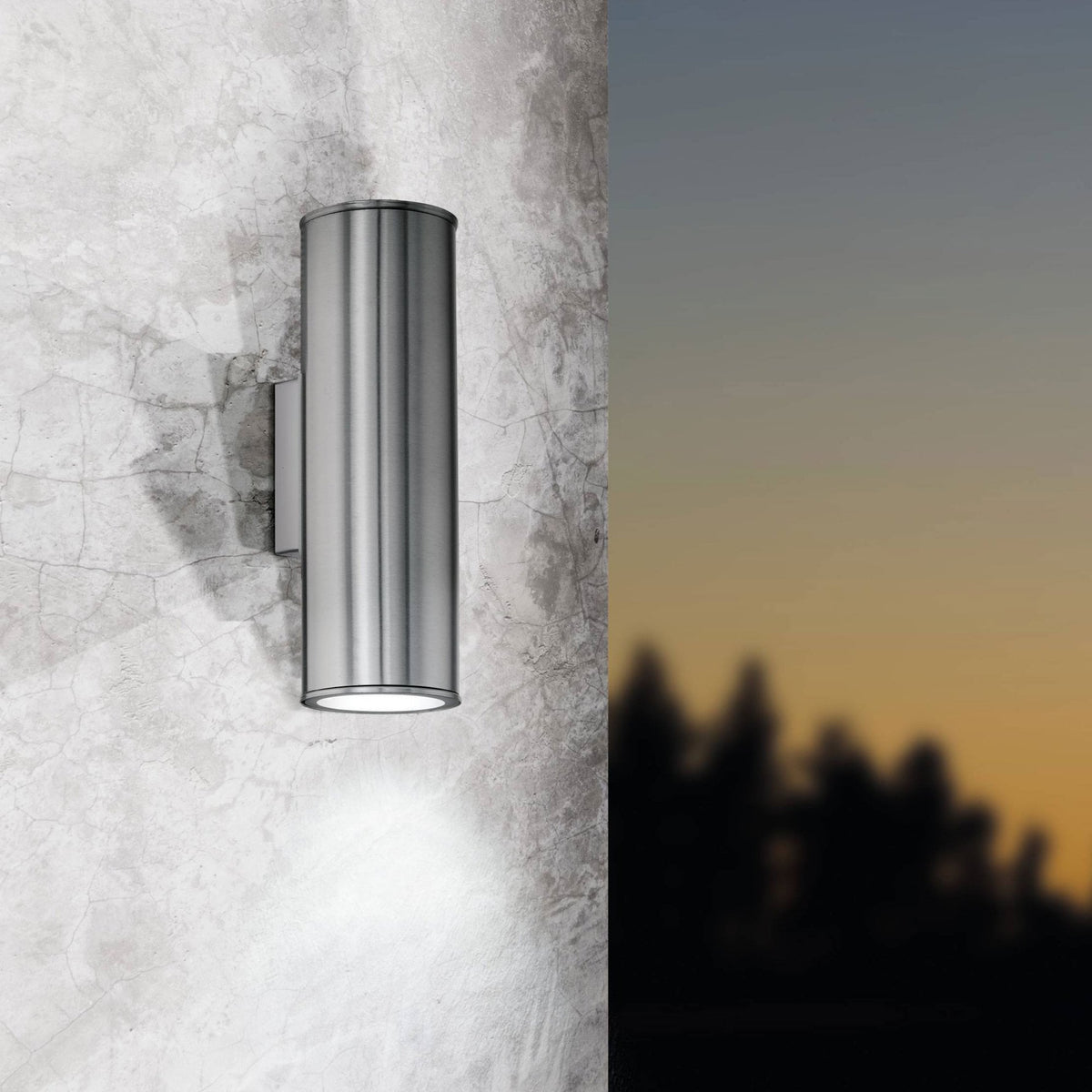 Riga LED Stainless Steel Exterior Up and Down Wall Light