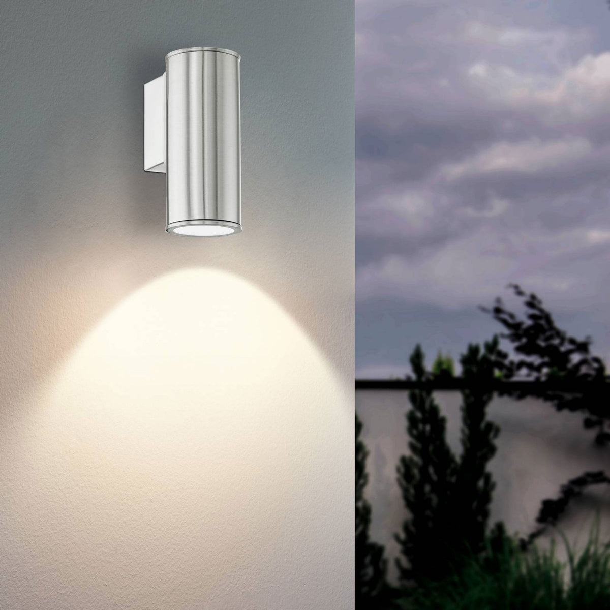 Riga LED Stainless Steel Single Exterior Downlight