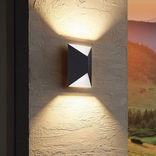 Predazzo IP44 LED Outdoor Wall Light in Anthracite