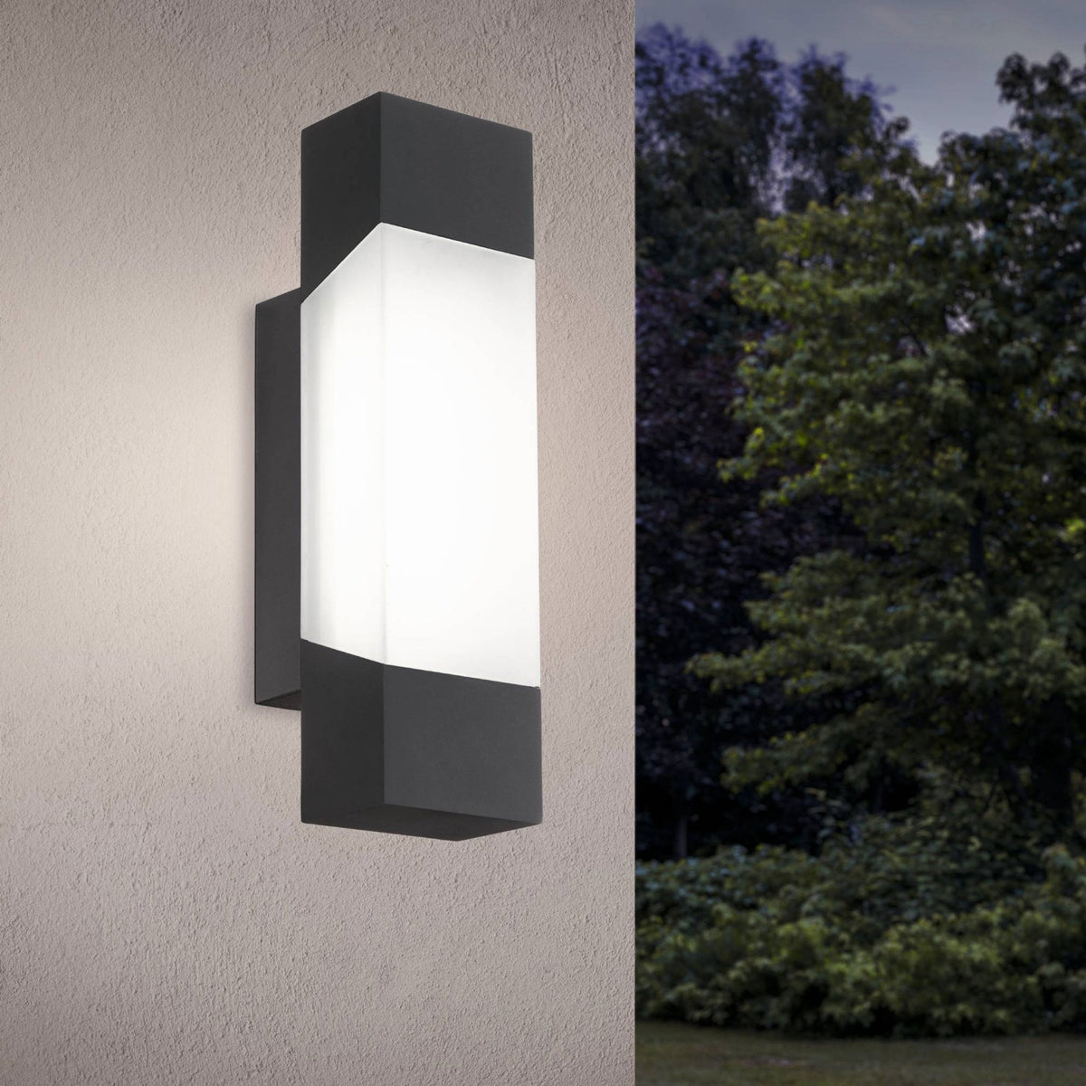 Gorzano IP44 LED Outdoor Wall Light in Anthracite