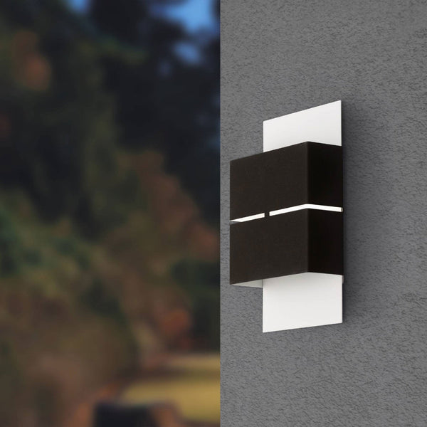 Kibea Anthracite and White Galvanised Steel LED Wall Light