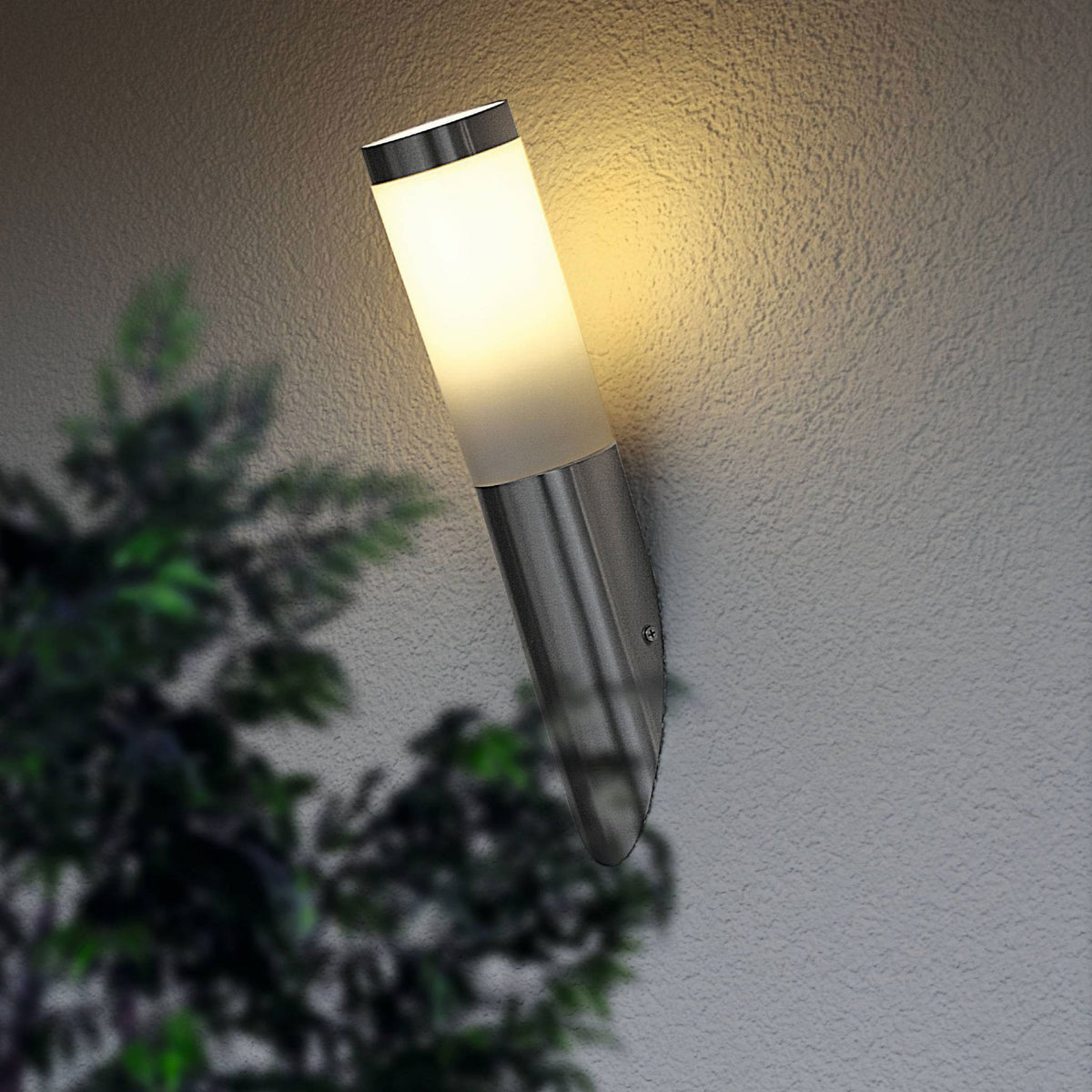 Helsinki Exterior Post Wall Light in Stainless Steel