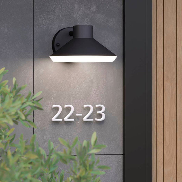 Ninnarella IP44 Exterior GU10 Down Wall Light in Black & White