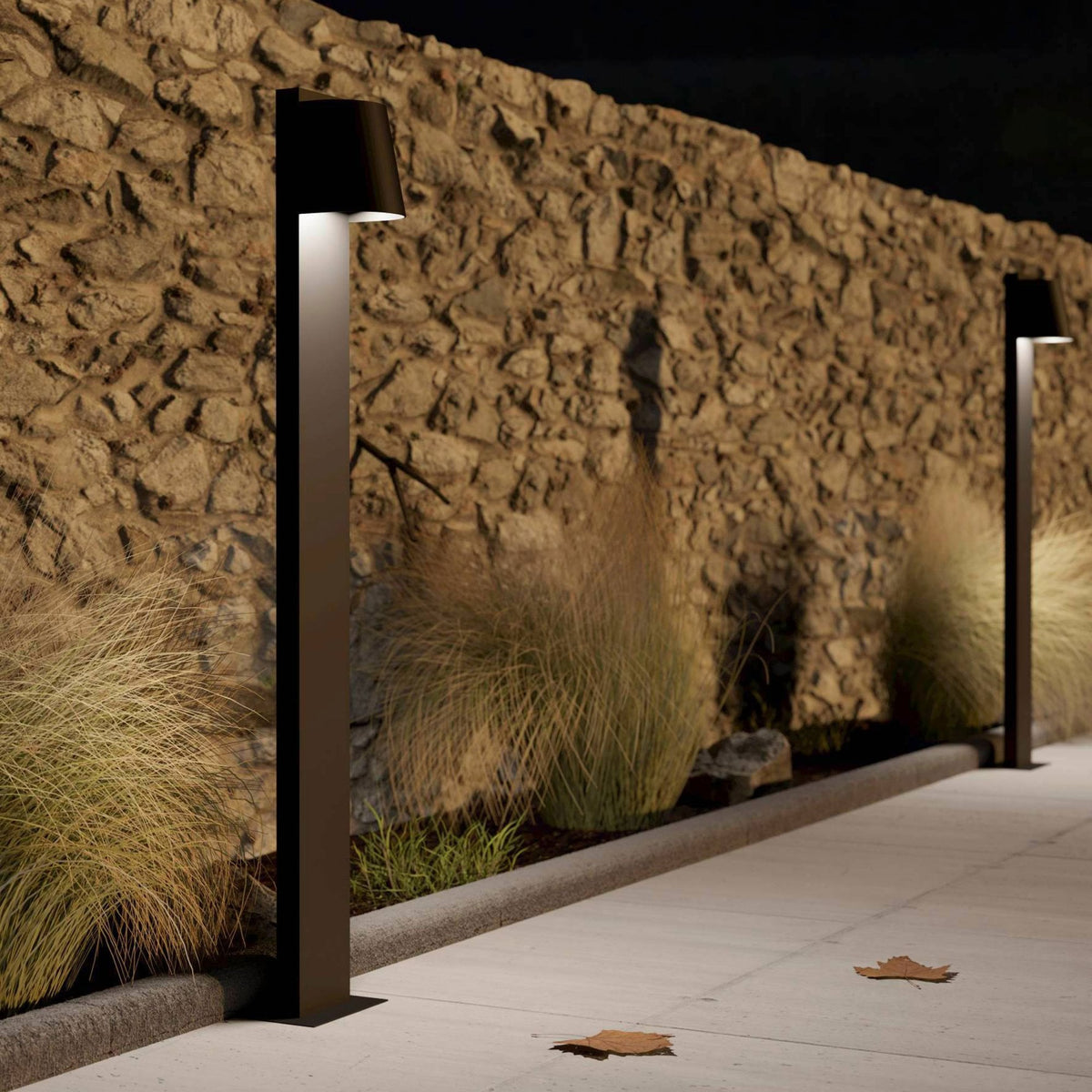 Stagnone IP54 Exterior GU10 Pedestal Post Light in Black