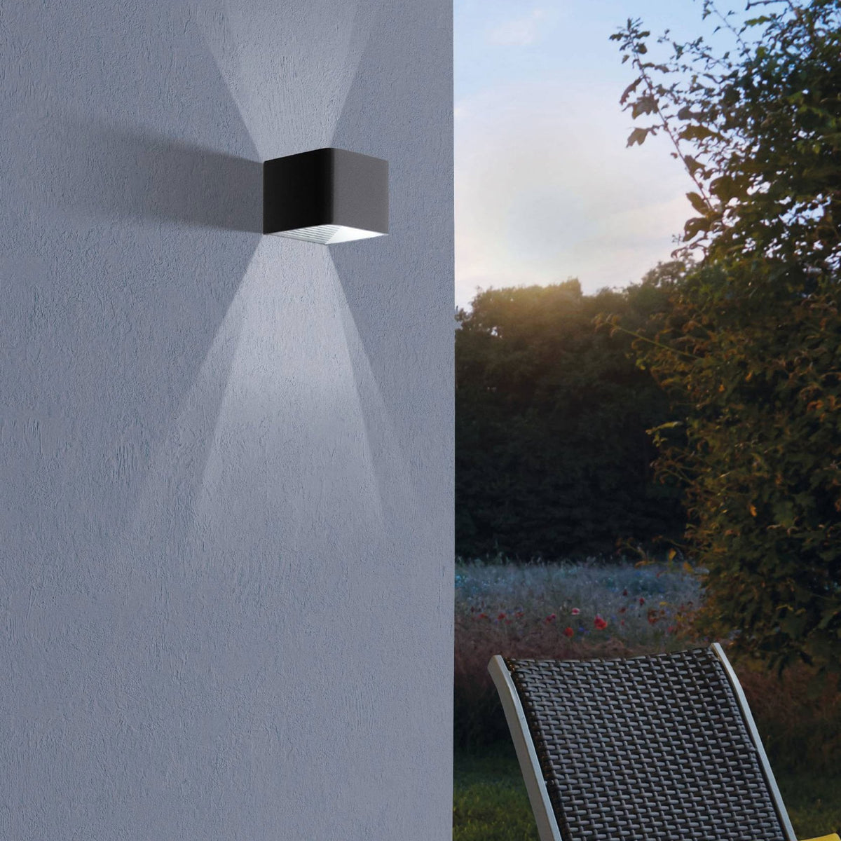 Doninni 1 LED IP55 Outdoor Wall Light in Anthracite