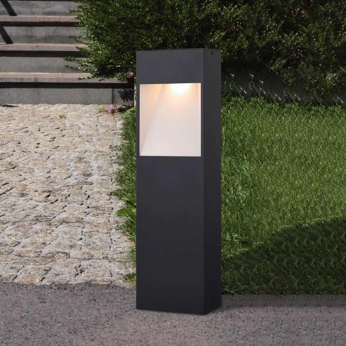 Mafria LED IP44 Outdoor Pedestal Light in Anthracite