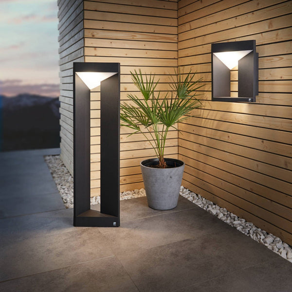 Nembro IP54 LED Post Bollard Light in Black