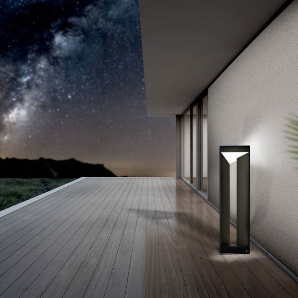 Nembro IP54 LED Post Bollard Light in Black