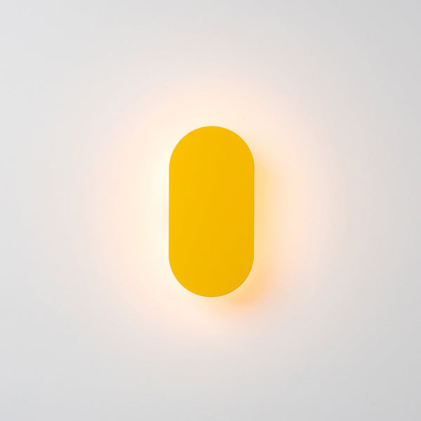 Dida Mini 1.5w LED Outdoor IP44 Wall Light in Yellow