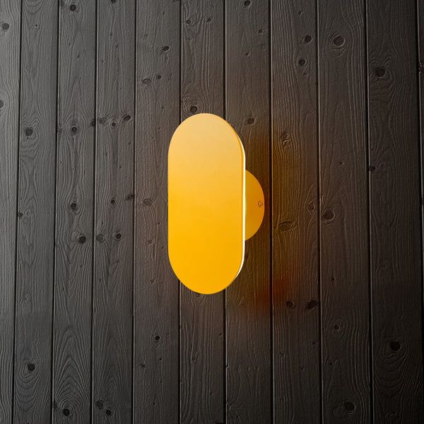 Dida Mini 1.5w LED Outdoor IP44 Wall Light in Yellow