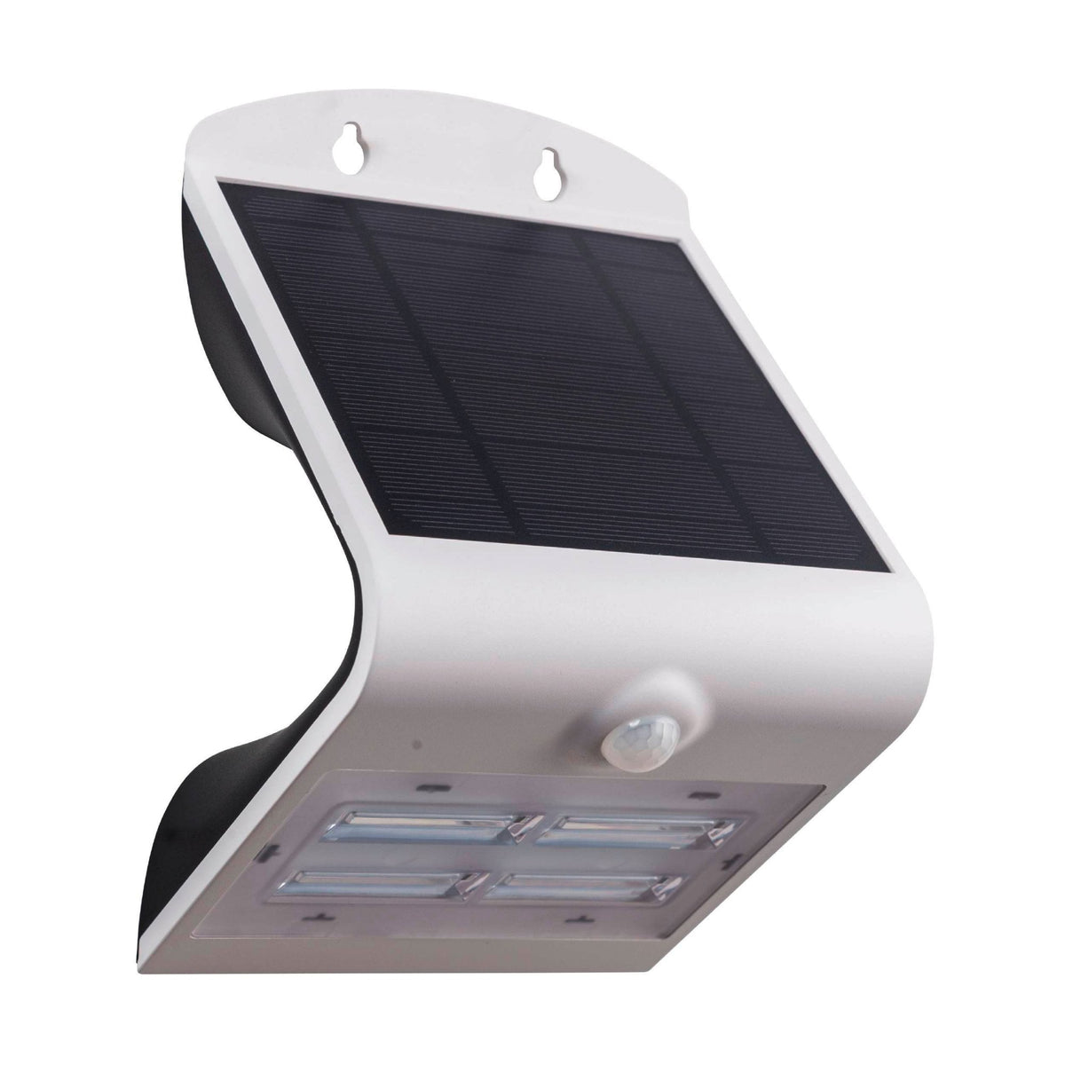 Lamozzo Solar Multifunction PIR Motion Sensor Outdoor LED Light in White