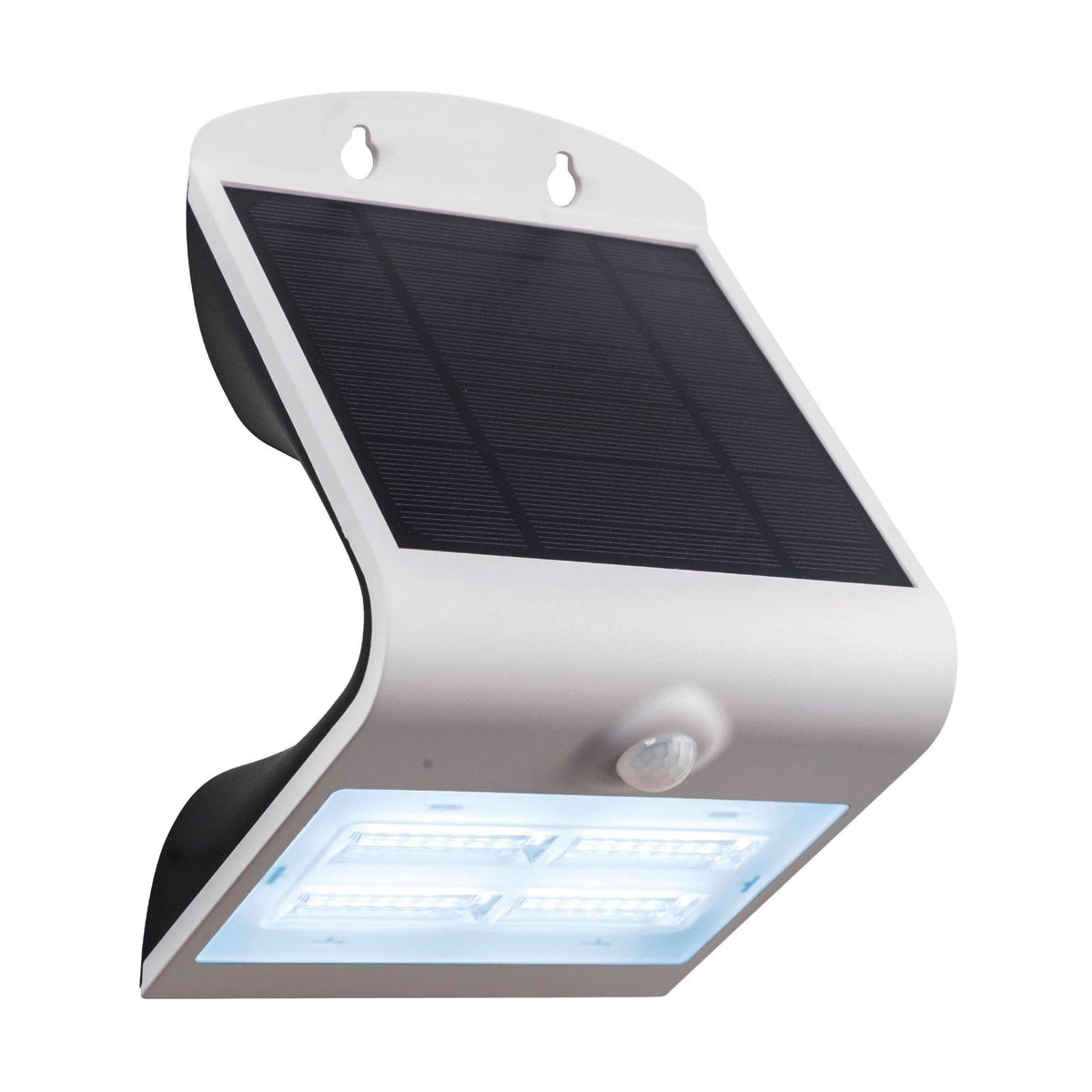 Lamozzo Solar Multifunction PIR Motion Sensor Outdoor LED Light in White
