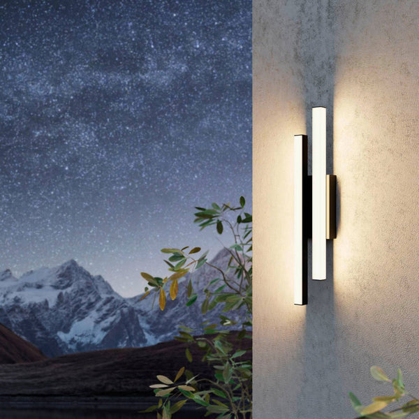 Serricella Black Exterior 9w LED Wall Light
