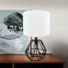 Carlton 2 Black & White Table Lamp