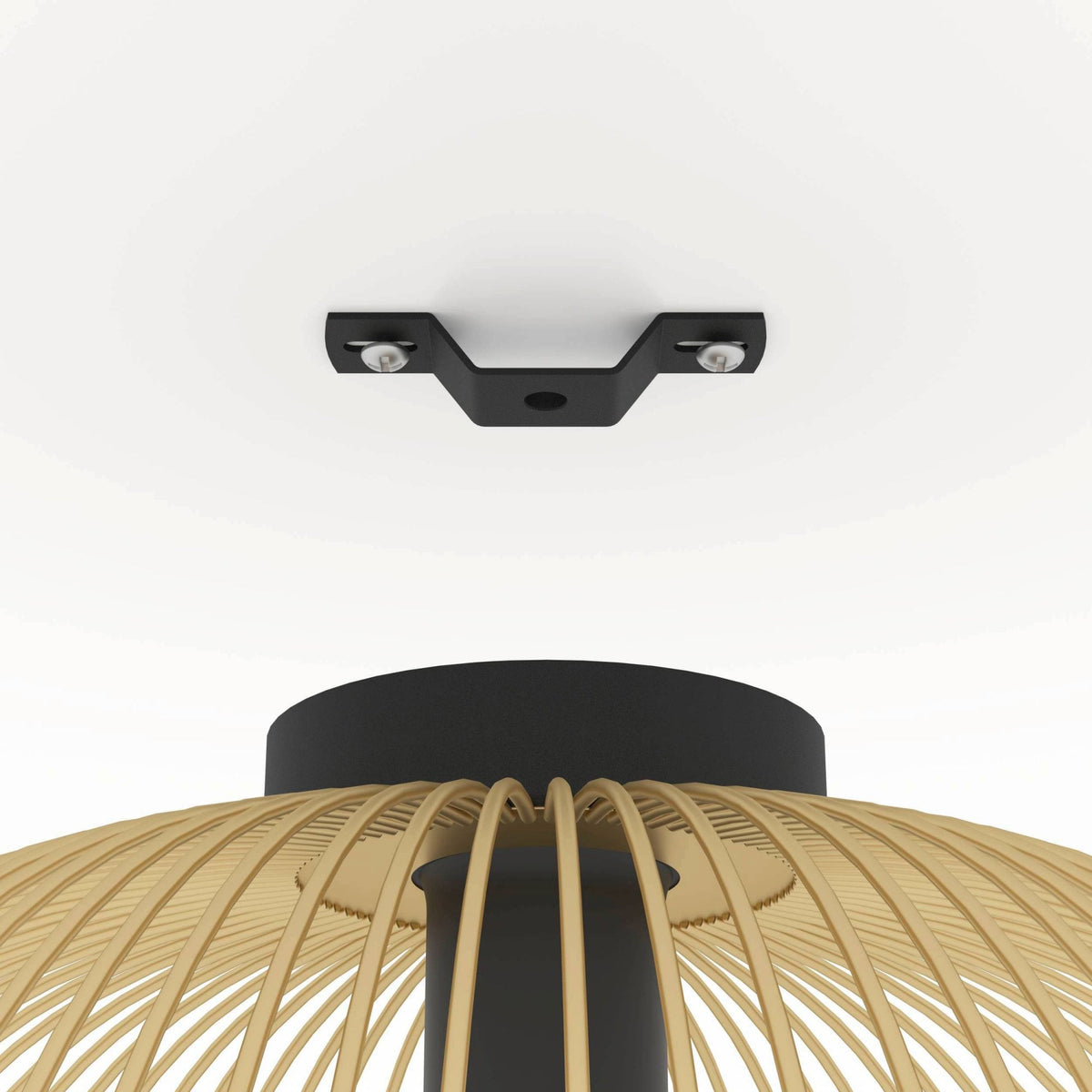 Venezuela Ceiling Light in Black and Gold