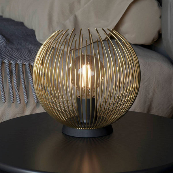 Venezuela Table Lamp in Black and Gold