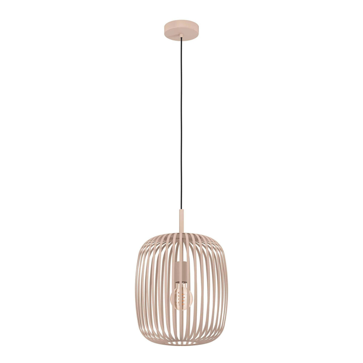 Romazzina Single Steel Pendant in a Sandy Finish