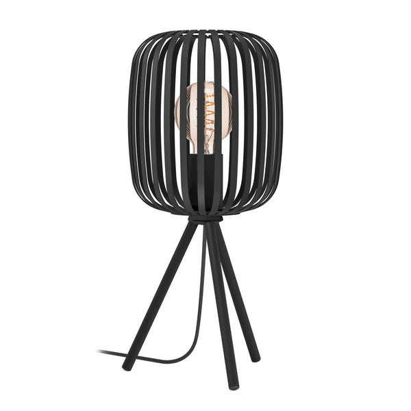 Romazzina Steel Tripod Table Lamp in a Black Finish