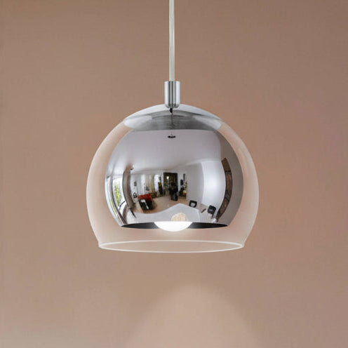 Rocamar Chrome and Glass Single Pendant