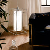 Loncino 1 Single Pendant Light in Chrome and Satinated Glass