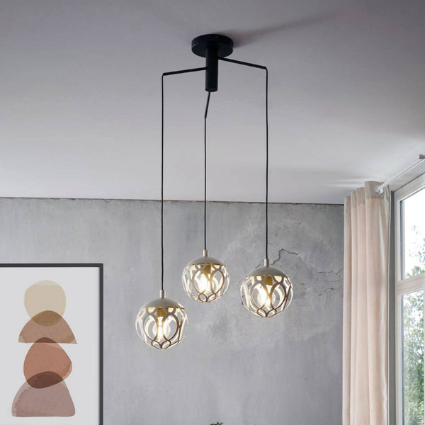 Mirtazza Black & Champagne Triple Round Pendant