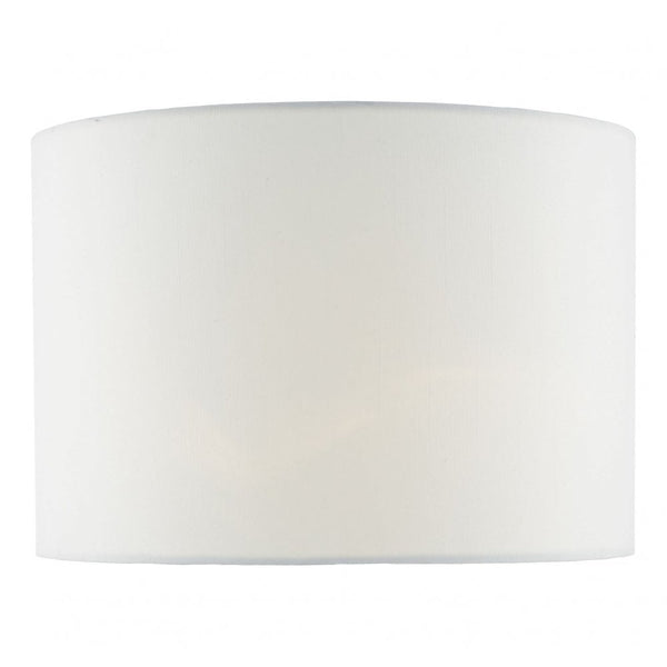 Ciara 33cm Linen Drum Shade In White