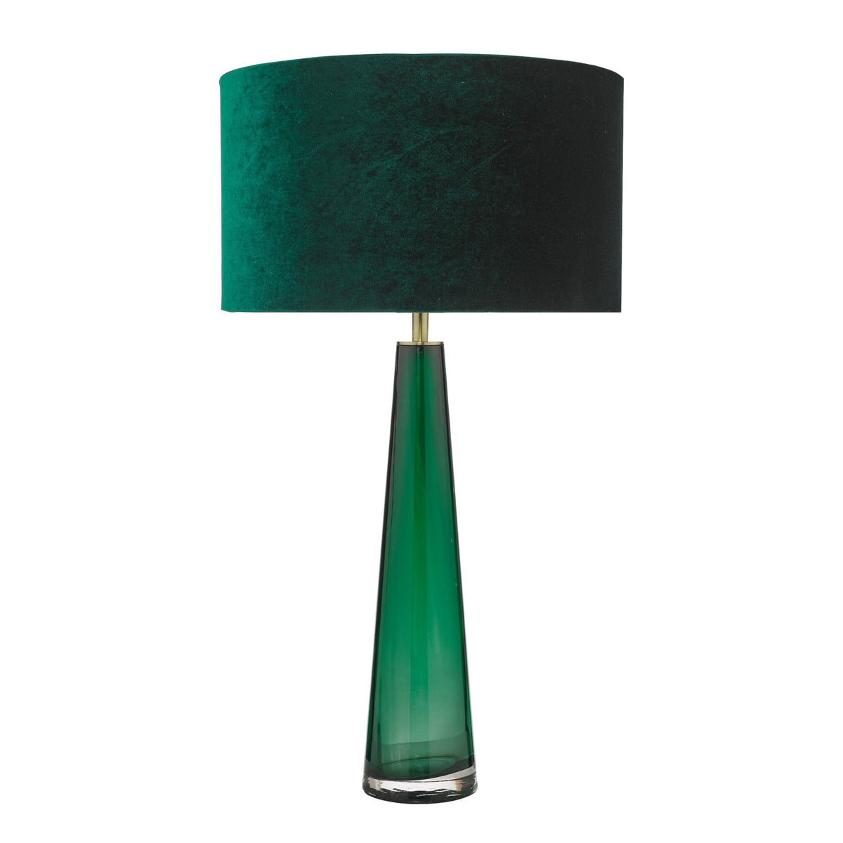 Samara Glass Table Lamp In Green (Base Only)
