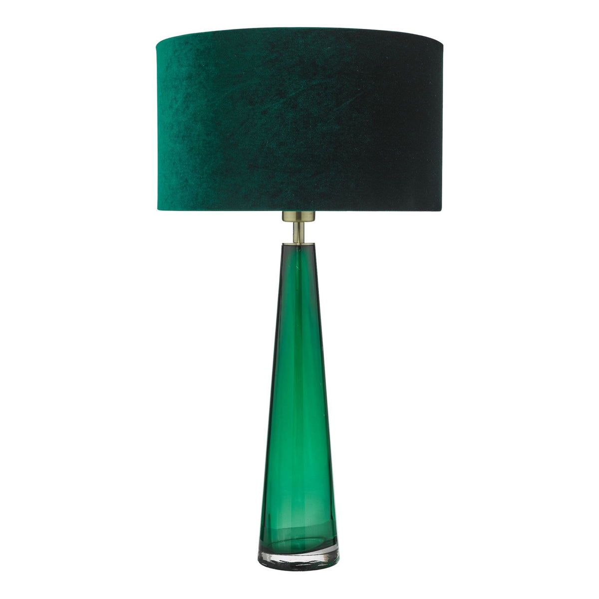 Samara Glass Table Lamp In Green (Base Only)