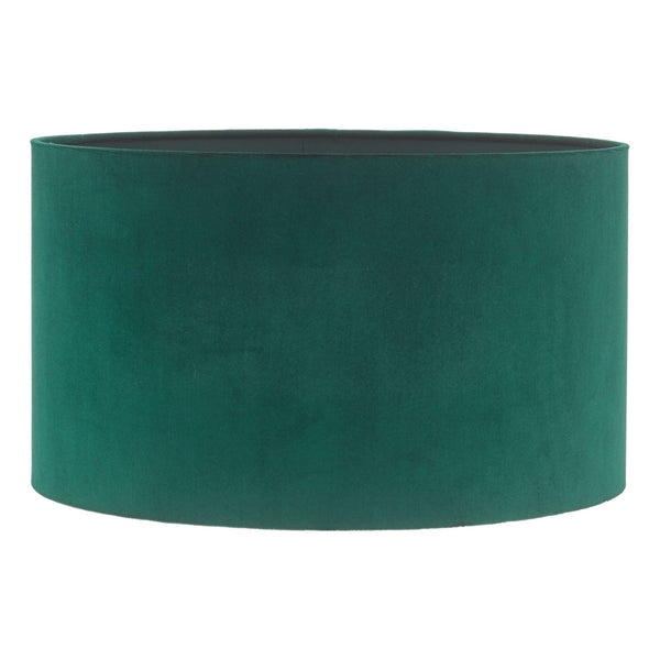 Akavia 35cm Velvet Drum Shade In Green