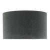Akavia 35cm Velvet Drum Shade In Grey
