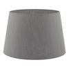 Cezanne 40cm Faux Silk Tapered Drum Shade In Grey